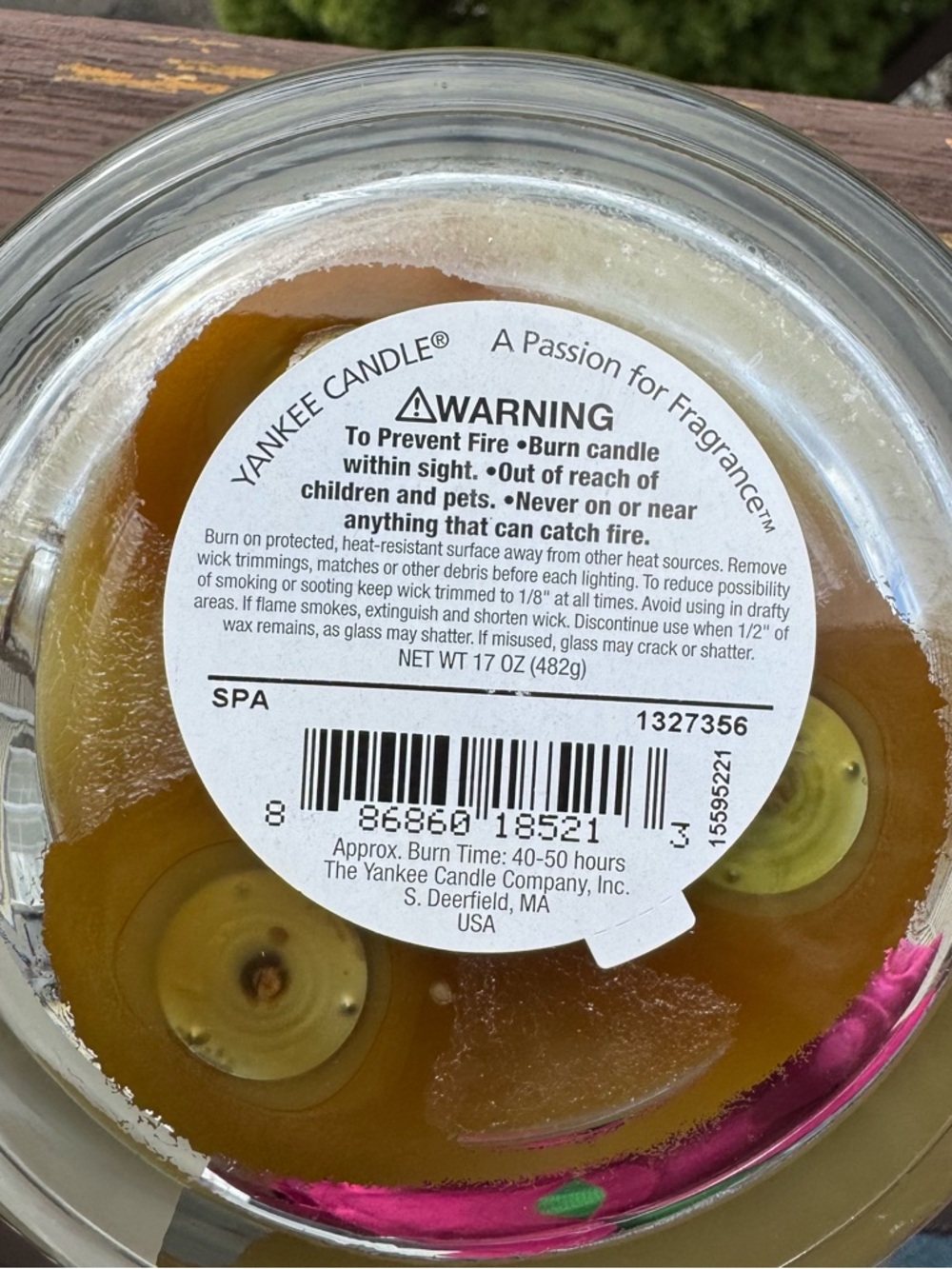 Yankee Candle Spa Fragranced 3-Wick Candle NWOT - Picture 5 of 5